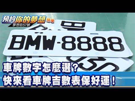 數字總合 吉凶|避開兇數！車牌攻略